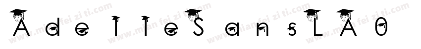 Ade11eSansLA0 Extrabold字体转换